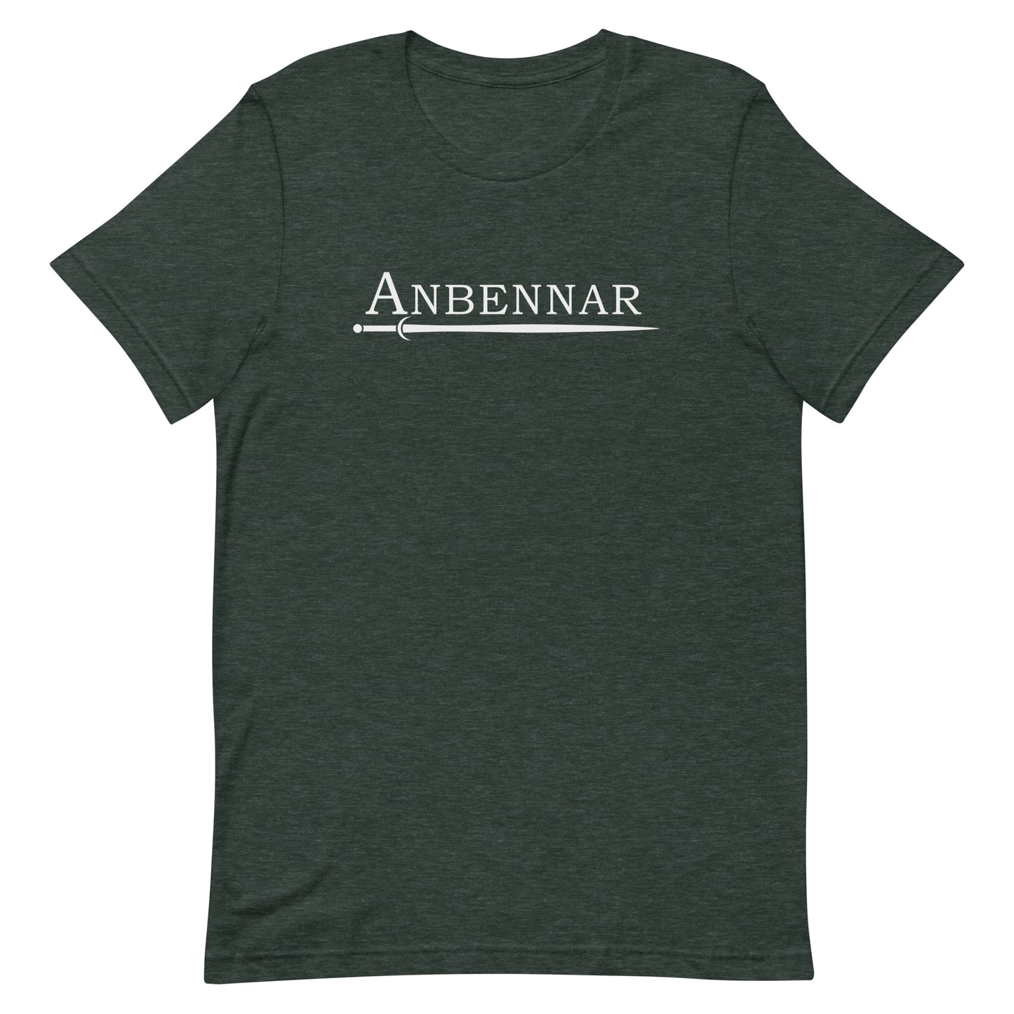 Anbennar Text Logo, White Font - Unisex T-shirt