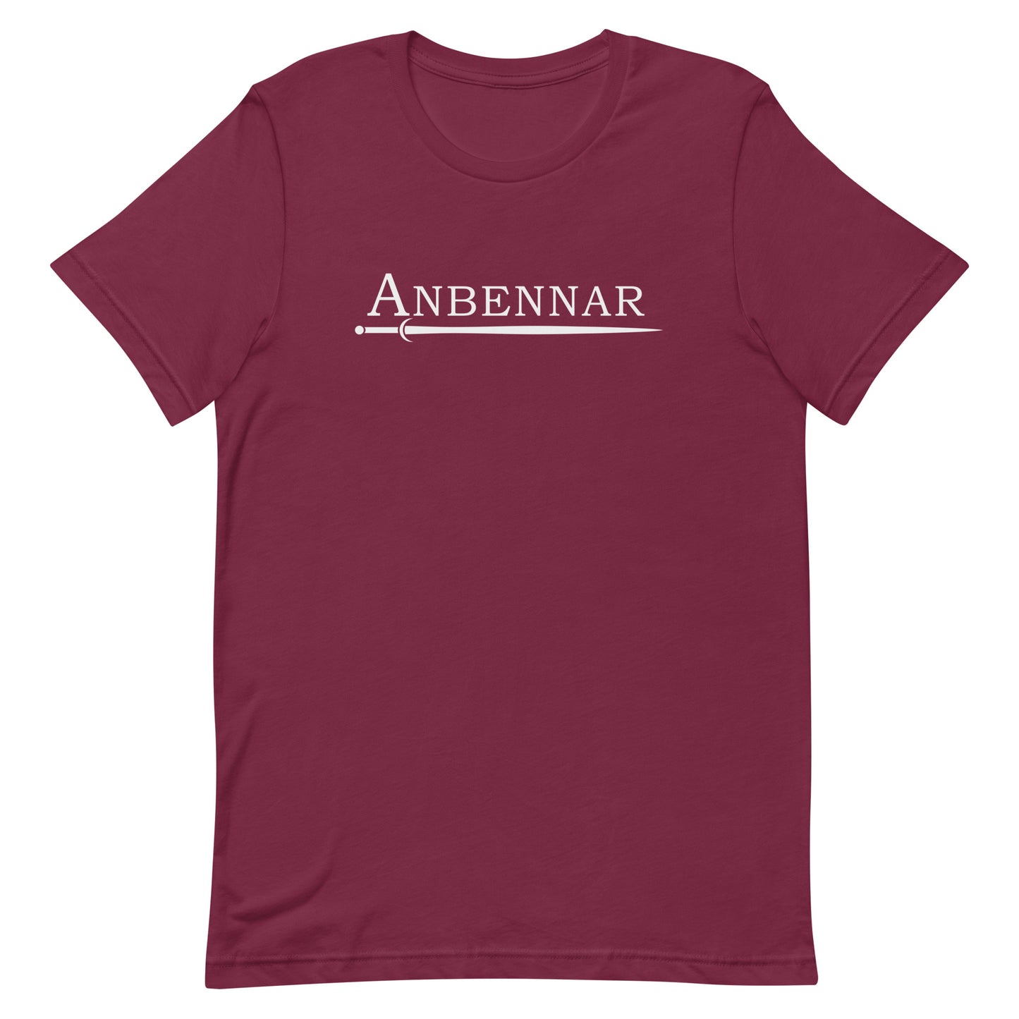 Anbennar Text Logo, White Font - Unisex T-shirt