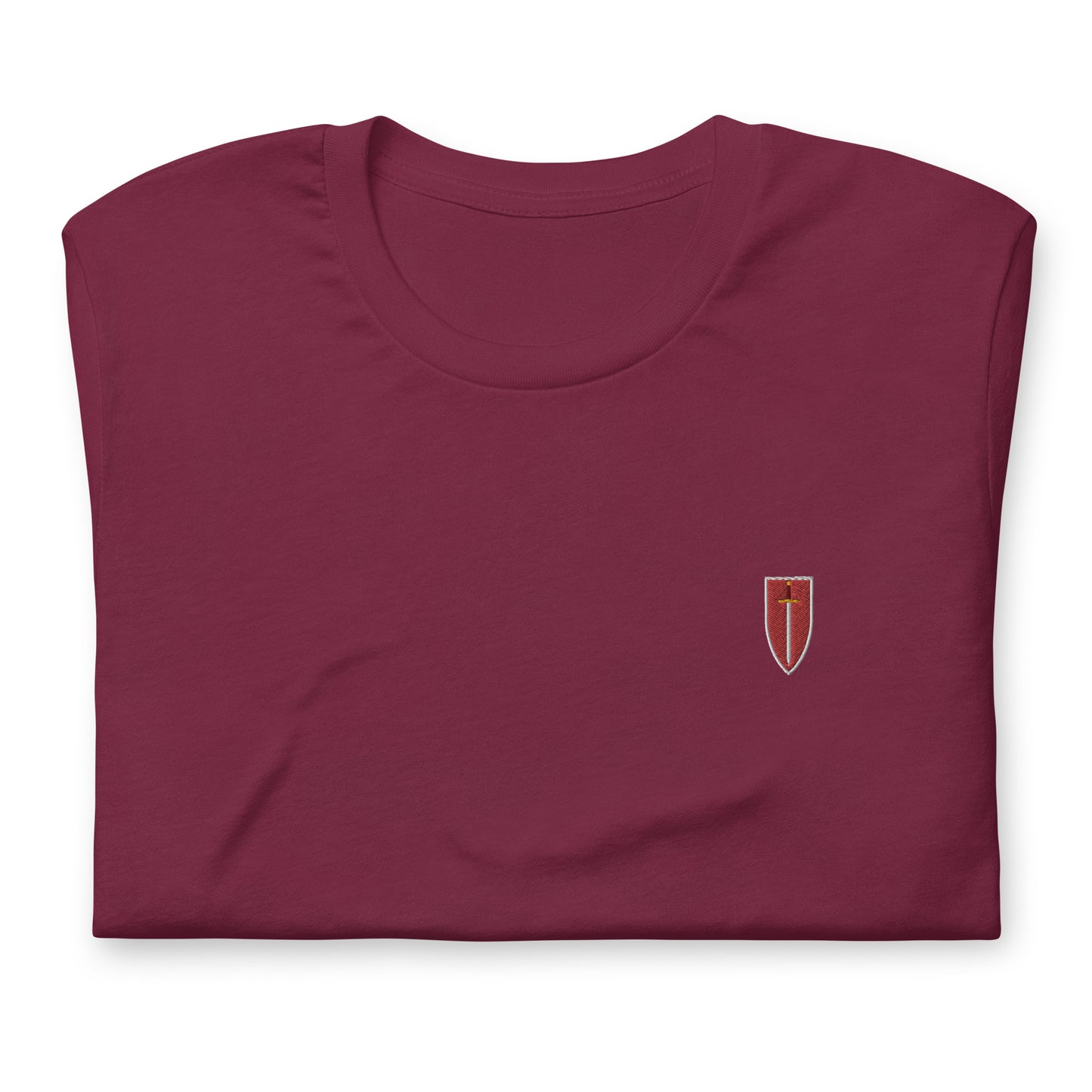 Corinite Sword and Shield, Embroidered - Sigil Attire - Unisex T-shirt