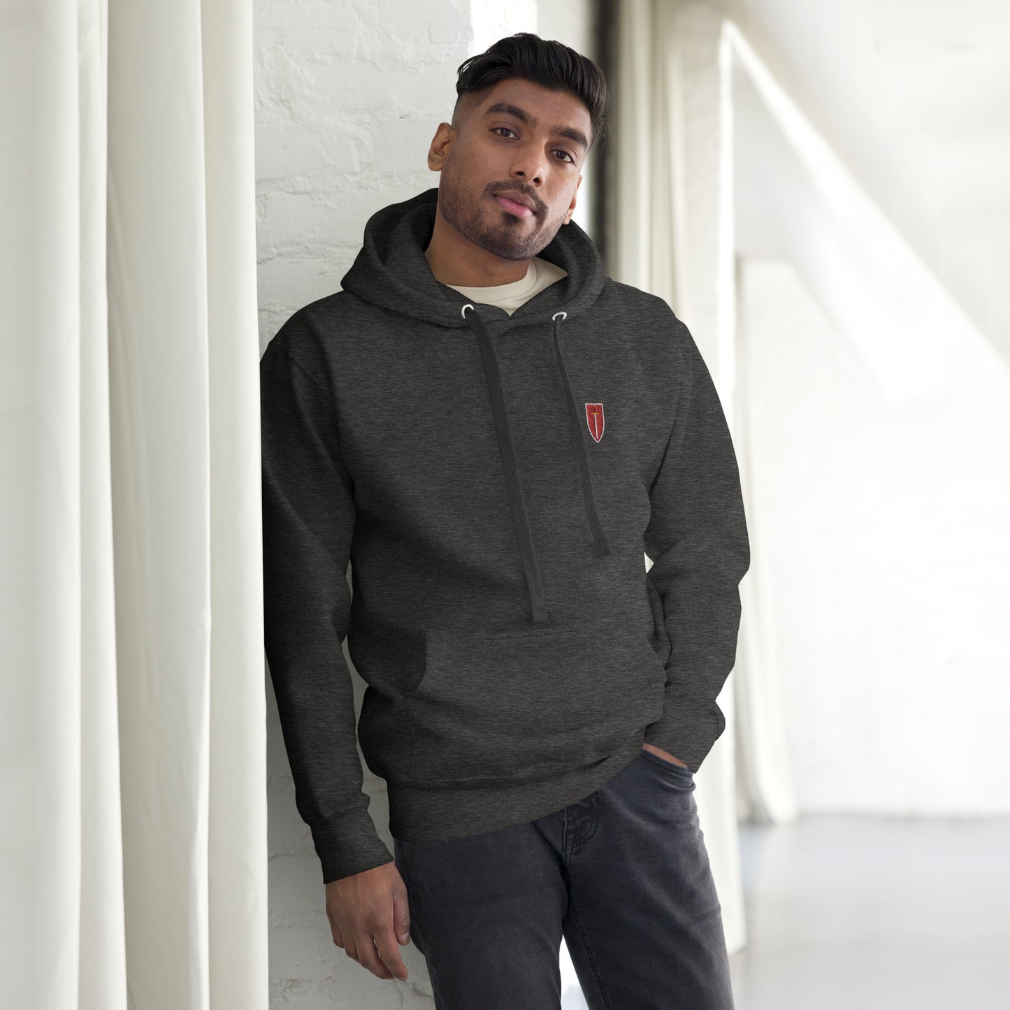 Corinite Sword and Shield, Embroidered - 1st Edition Limited - Unisex Hoodie
