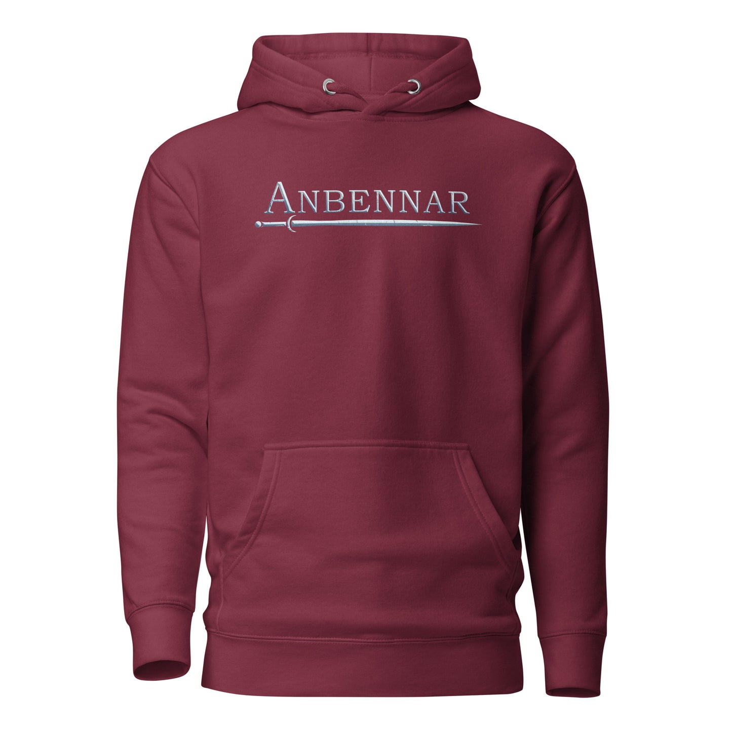 Anbennar Text Logo, Silver Font - 1st Edition Limited - Unisex Hoodie