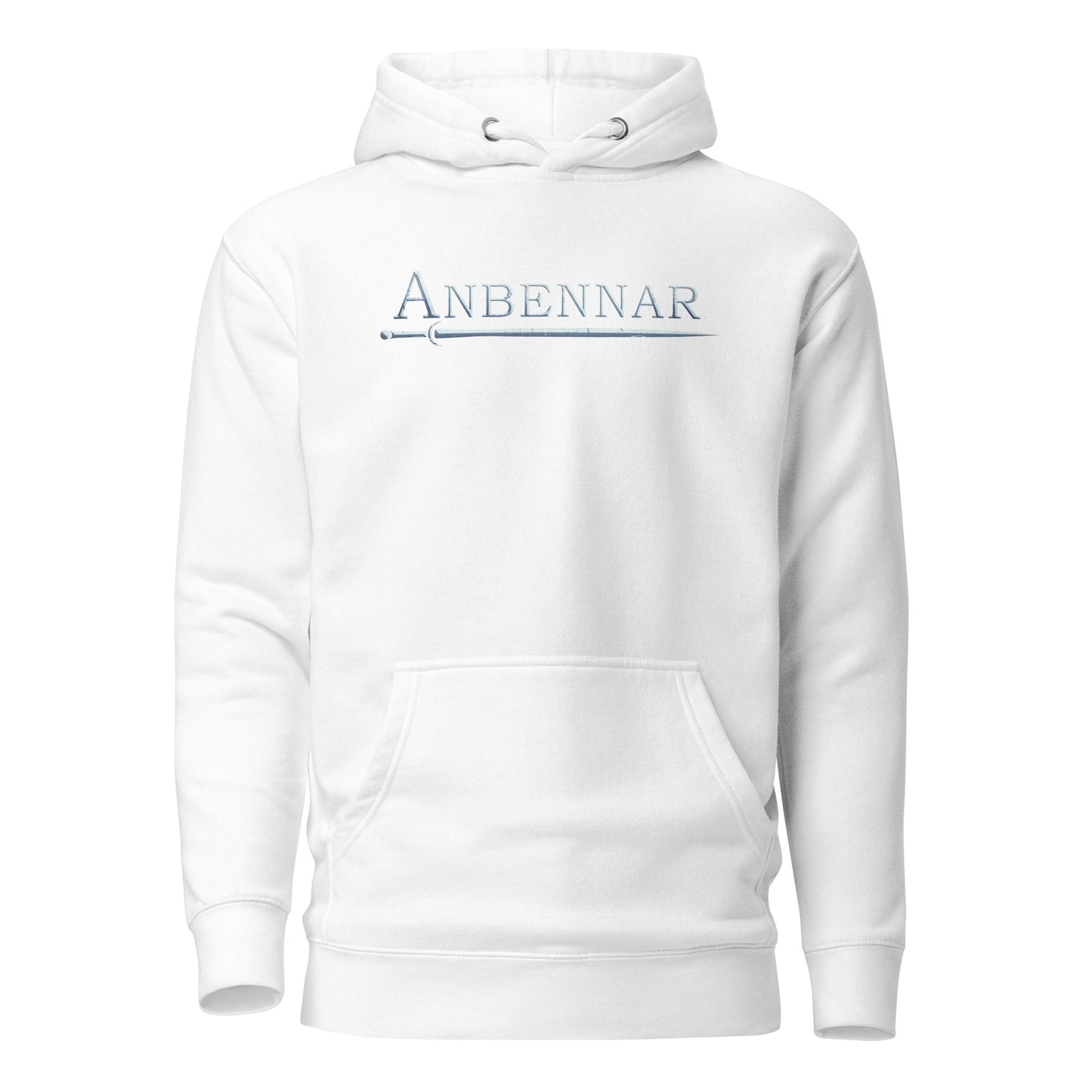 Anbennar Text Logo, Silver Font - 1st Edition Limited - Unisex Hoodie