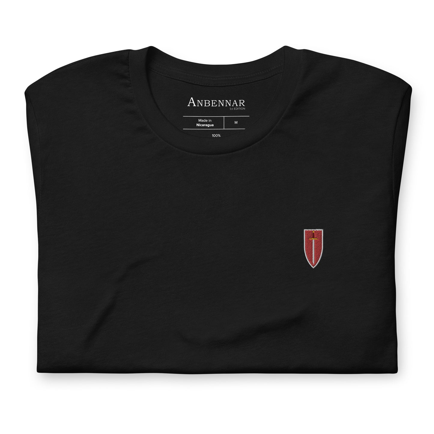 Corinite Sword and Shield, Embroidered - 1st Edition - Unisex T-shirt