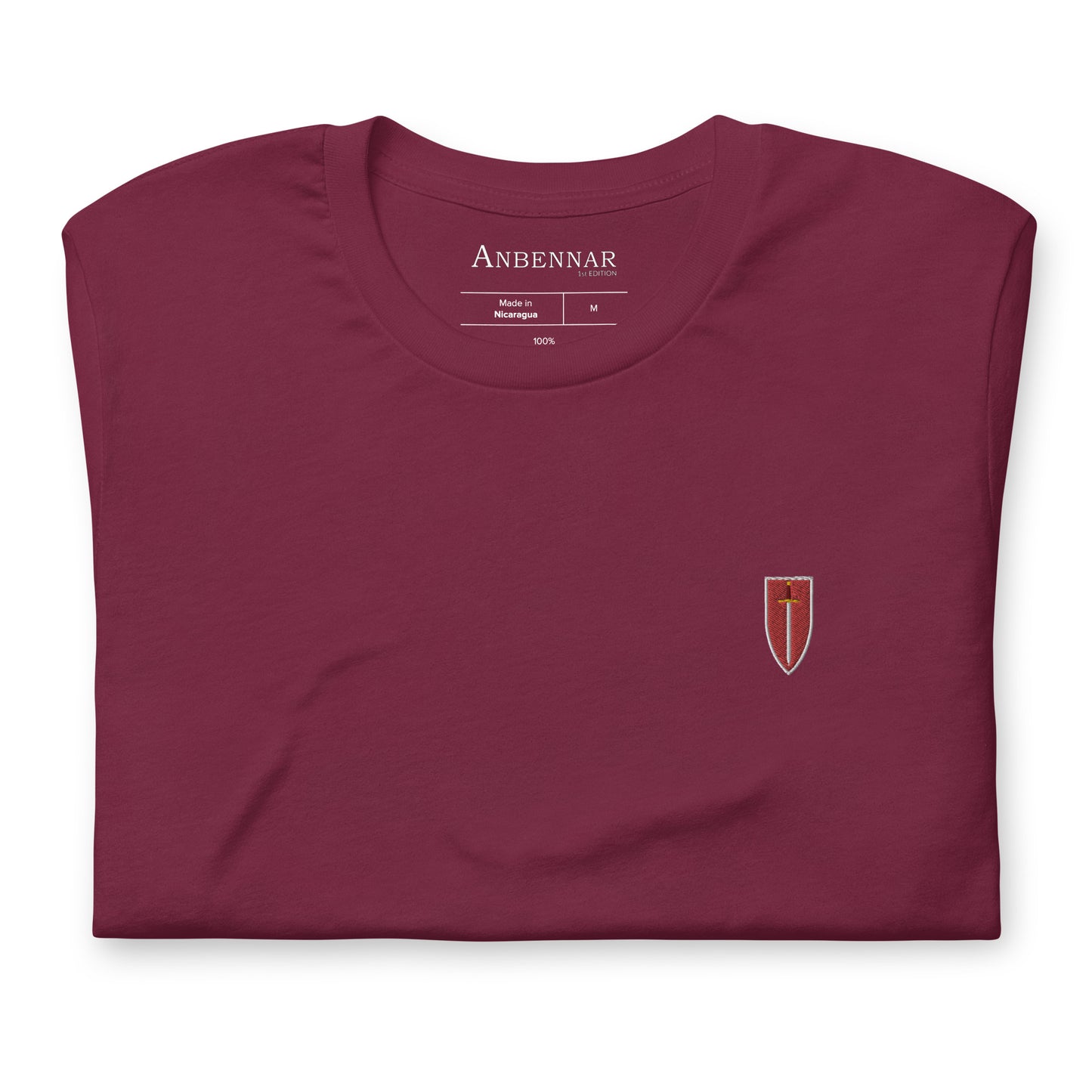 Corinite Sword and Shield, Embroidered - 1st Edition - Unisex T-shirt