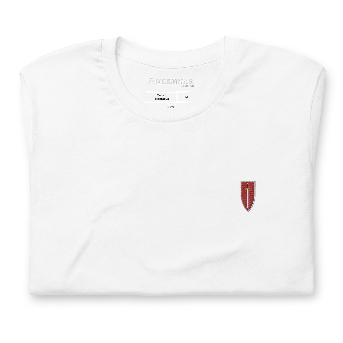 Corinite Sword and Shield, Embroidered - 1st Edition - Unisex T-shirt