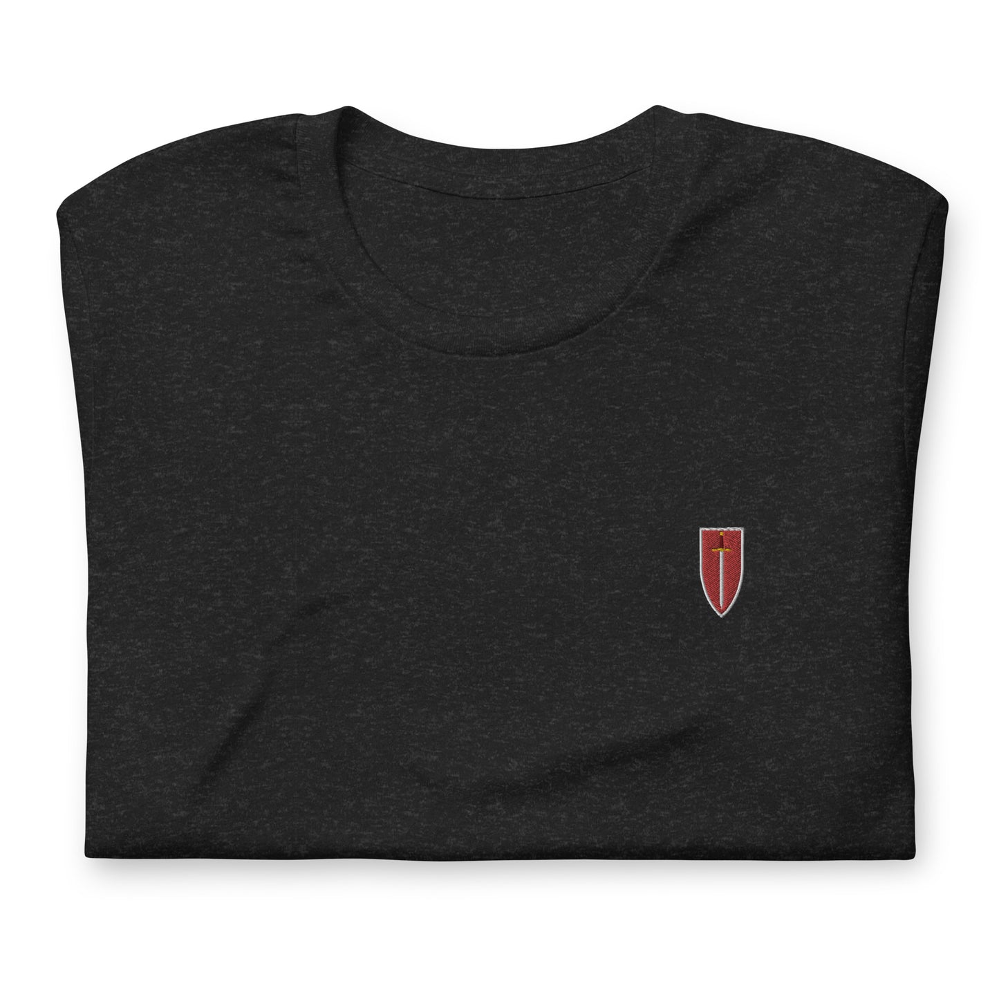 Corinite Sword and Shield, Embroidered - Sigil Attire - Unisex T-shirt