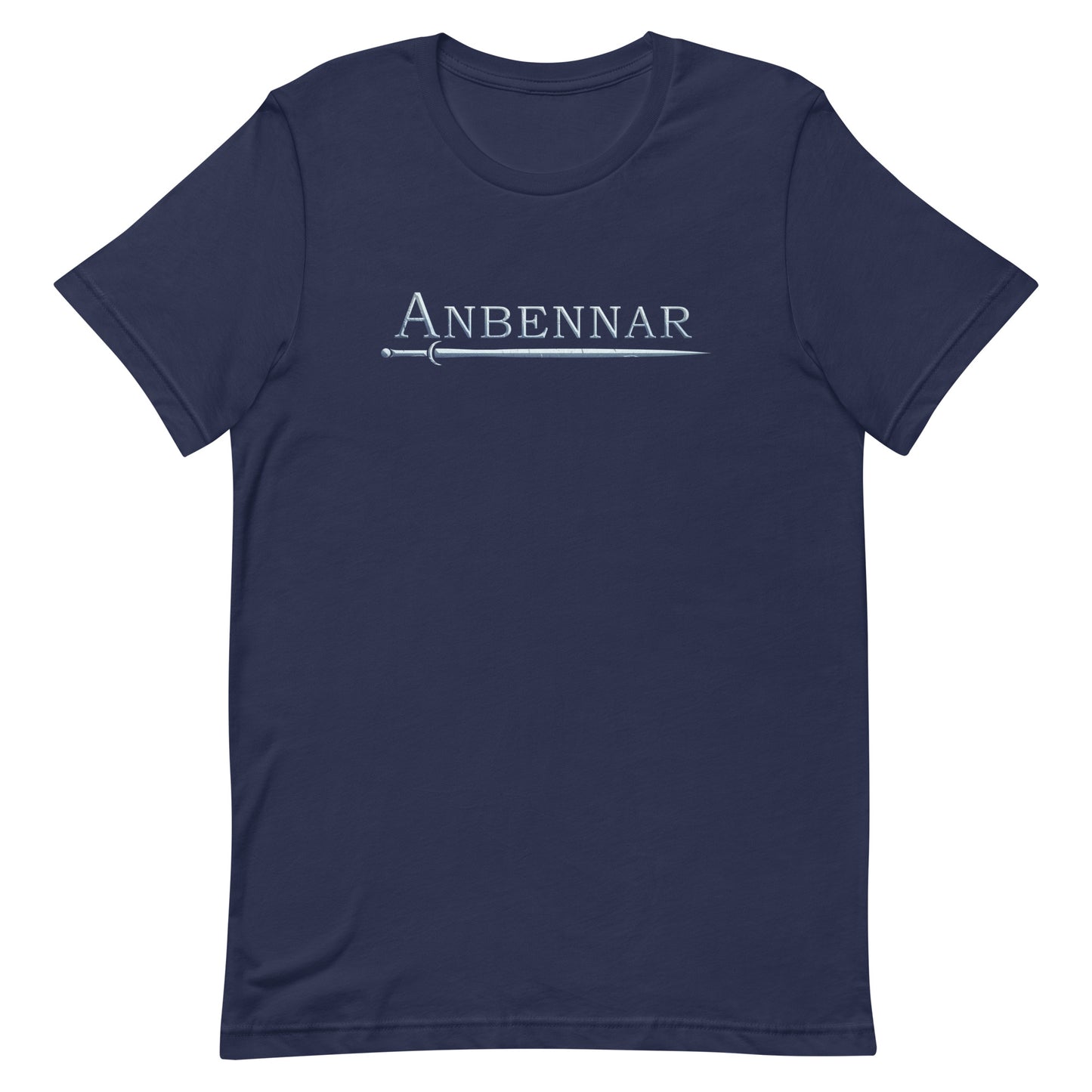 Anbennar Text Logo, Silver Font - Unisex T-shirt