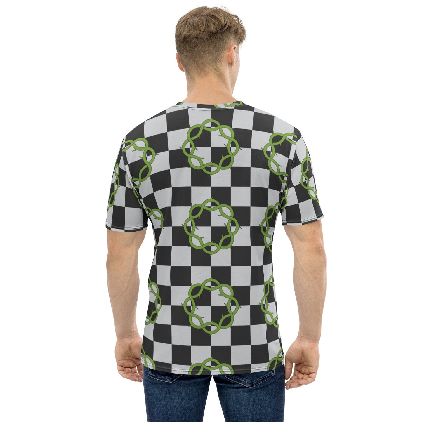 Toarnen Gamer Moment Checked Pattern - Men's T-shirt