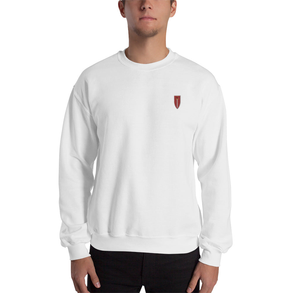 Corinite Sword and Shield, Embroidered - Unisex Sweatshirt