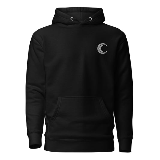 Damerian Elven Moon, Embroidered - 1st Edition Limited - Unisex Hoodie
