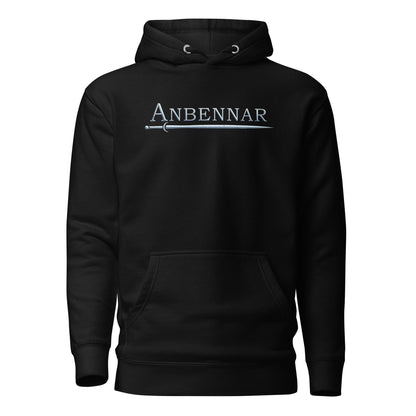 Anbennar Text Logo, Silver Font - 1st Edition Limited - Unisex Hoodie